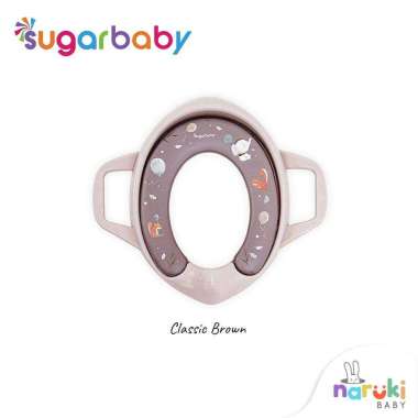 Sugar Baby Potty Seat With Handles & Splash Guard Dudukan Toilet Anak Fun Light Grey