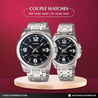 Jam Tangan Couple Casio MTP-1314D-1AVDF x LTP-1314D-1AVDF