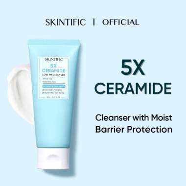 SKINTIFIC 5X Ceramide Low pH Cleanser Facial Wash 80ml