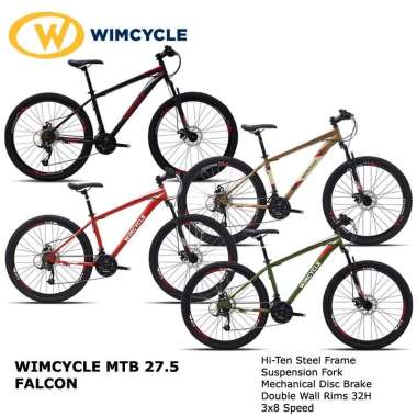 WIMCYCLE FALCON 27.5 INCH SEPEDA MTB BRONZE