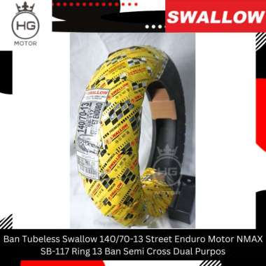 Ban Tubeless Swallow 140/70-13 Street Enduro Motor NMAX SB-117 Ring 13 Ban Semi Cross Dual Purpose