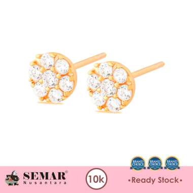 Anting Emas Ellery Round Gold 10K Semar Nusantara