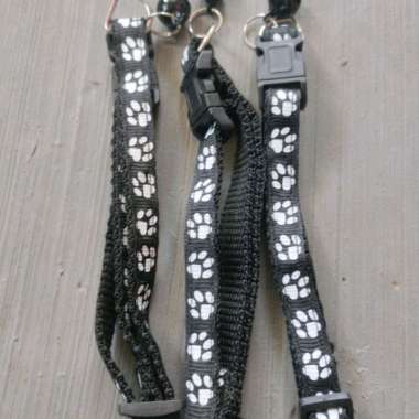 Kalung Kucing adult dan Kitten motif Kaki Hitam