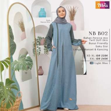 Gamis nibras nb b02 light blue M