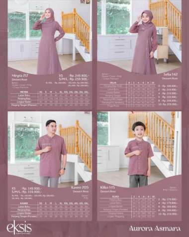 Sarimbit Ethica 2024 Eksis 232 Dessert Rose Meyra 217 Kaseo 205 GAMIS XXL