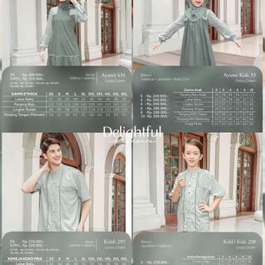 SARIMBIT ETHICA 2024 ELFA 299 GRASS GREEN AYUMI 434 KAHFI 295 GAMIS M