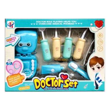 Mainan Anak Dokter Gigi Doctor Set Dentist Dental Simulasi Periksa Tembal Gigi LED Menyala Abangku