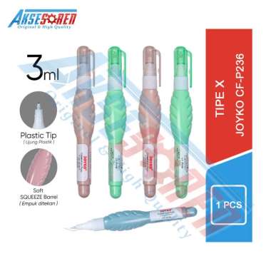 Aksesoren Correction Fluid Mini Joyko [CF-P236/1 Pcs] / Tipe X Cairan Koreksi / Tip Ex Penghapus Pul