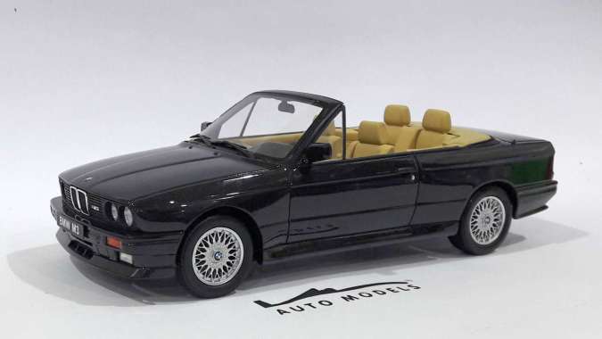 DIECAST 1/18 OTTOMOBILE BMW E30 M3 CONVERTIBLE BLACK