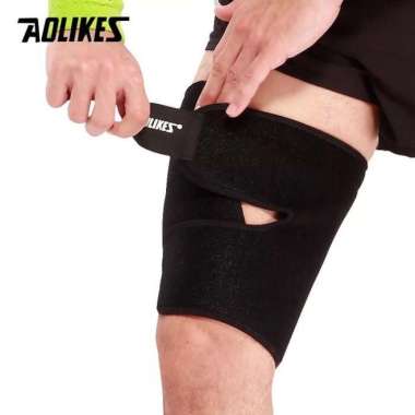 7956 AOLIKES THIGH SUPPORT DEKER PAHA KAKI LEG SLEEVE WRAP BASKET DBL
