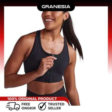 2XU Womens Motion Zip Bra WR6999ABW|Sport Bra Gym Yoga Wanita S