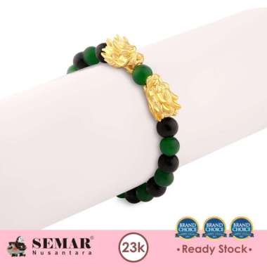 Gelang Emas Giok Vintage The Forest Dragon Gold 23K Semar Nusantara