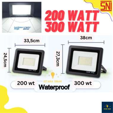 Lampu Sorot LED 200w / 300w Water Proof taman outdoor lampu tembak Flood Light kotak tembak LED Anti