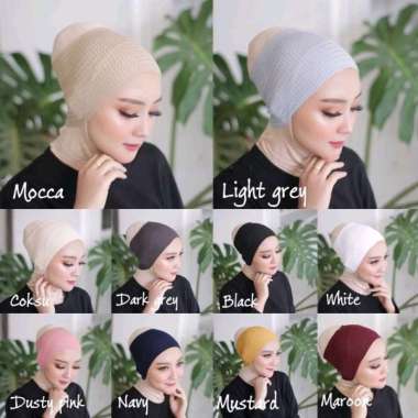 PUSSAT Bandana Rajut Ciput Rajut Inner Rajut Dalaman Rajut Inner Hijab Dalaman Hijab Dalaman Kerudun