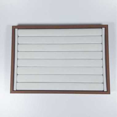 Kotak Perhiasan Cincin Kayu Jewelry Tray Display Stackable