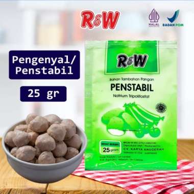 Pengenyal Penstabil Bakso Mie Nugget Halal Rajawali R&W RW 25 g