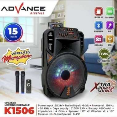 SPEAKER PORTABLE ADVANCE K1506 (15")