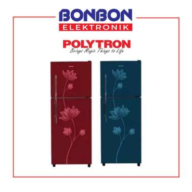 Polytron Kulkas 2 Pintu PRB 239 / PRB239 / PRB 239R PRB 239B merah