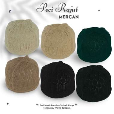 Peci Kopiah Rajut Mercan Kualitas Premium Harga Terjangkau Warna Bervariasi G.