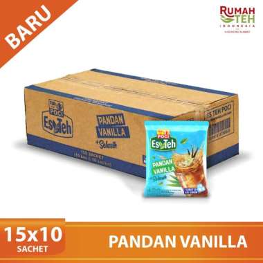 Es teh Poci Pandan Vanilla Carton Pack (1 karton isi 15 renteng)