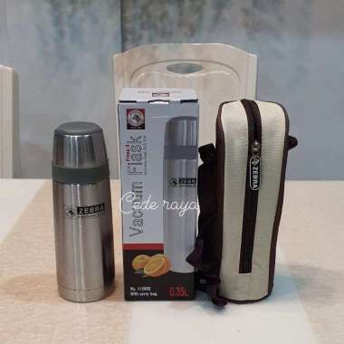 termos air panas / vacuum flask stainless zebra prima II isi 350 ml
