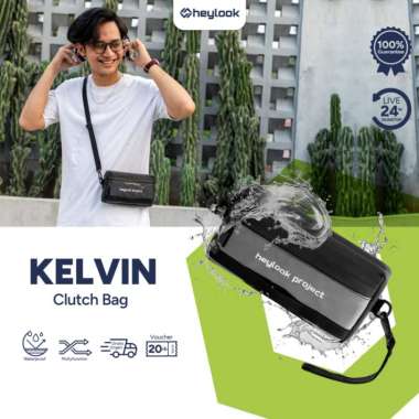 HEYLOOK Official - Tas Selempang Pria KELVIN Sling Bag Multyfungsi 4 in 1 Tas HP Sling Phone Clutch 