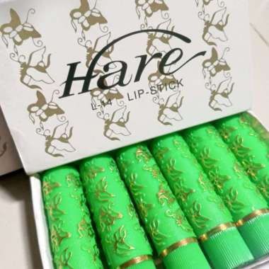 lipstik hare lipstick hijau arab original pewarna bibir oleh-oleh arab mekkah mekah madinah umroh ha
