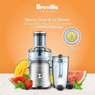 Breville the Juice Fountain Cold Plus – Mesin Ekstraksi Jus Buah dan Sayur Juicer Heavy Duty