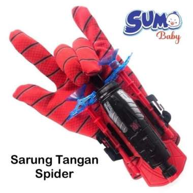 Mainan Anak Sarung Tangan Spider Laba Laba Super Hero Tembak Sasaran