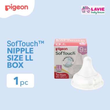 PIGEON Softouch PLUS NIPPLE 1pcs BOX /DOT SUSU BOTOL BAYI LL