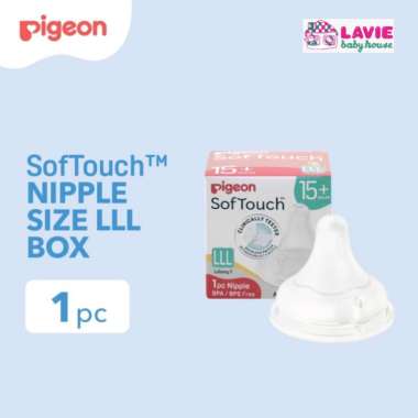 PIGEON Softouch PLUS NIPPLE 1pcs BOX /DOT SUSU BOTOL BAYI LLL
