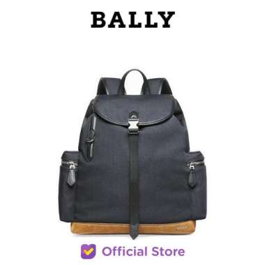 BALLY Cliford Backpack Leather And Nylon Rucksack - Multicolor