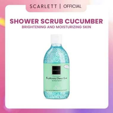 SCARLETT Whitening Shower Scrub/Sabun Mandi Scrub 100% Original -Sabun Cair Scarlett Cucumber