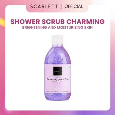 SCARLETT Whitening Shower Scrub/Sabun Mandi Scrub 100% Original -Sabun Cair Scarlett Charming