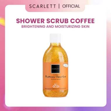SCARLETT Whitening Shower Scrub/Sabun Mandi Scrub 100% Original -Sabun Cair Scarlett Coffee