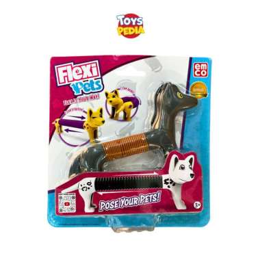 Mainan Figur Binatang Emco Flexi Pets Horse Black