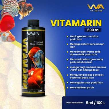 Vivaria Vitamarin 500 ml Vitamin dan Suplemen Ikan Koki Koi Arwana