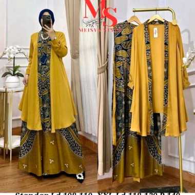 Gamis Batik Seroya Premium Ori 12 Semua Ukuran Pemda