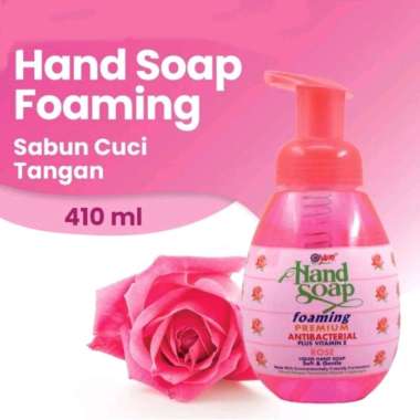 Yuri Foaming Hand Soap Sabun Cuci Tangan Botol 410 ml Rose