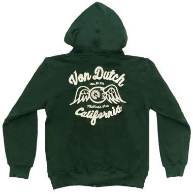 Von Dutch Zipper Hoodie 1184 Army Green M