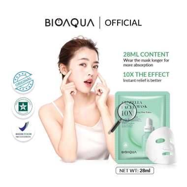 BIOAQUA Collagen Facial Mask 10X Sheet Mask Hijau
