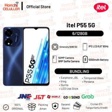 itel P55 5G NFC 6/128GB Garansi Resmi Infinix Indonesia P55 5G 6/128GB Non Bundling