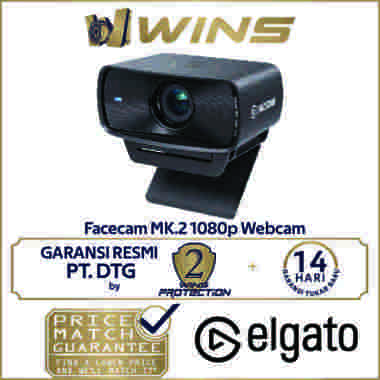 Elgato Facecam MK2 - Webcam 1080p60 HDR untuk Streaming dan Gaming