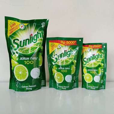 Sunlight Sabun Cuci Piring Jeruk Nipis REFILL/ Sabun Cucipiring SUNLIGHT 650ML