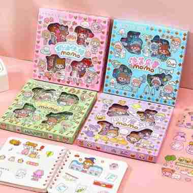 Stiker Diary Scrapbook PET Sticker DIY Aesthetic Deco Buku Tumbler 50 lembar