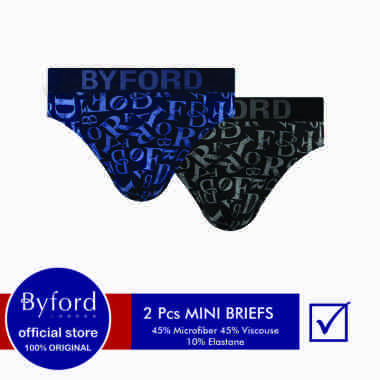 Byford Celana Dalam Pria Mini Briefs 2 pcs / pack - WBYB36M2FS XXL