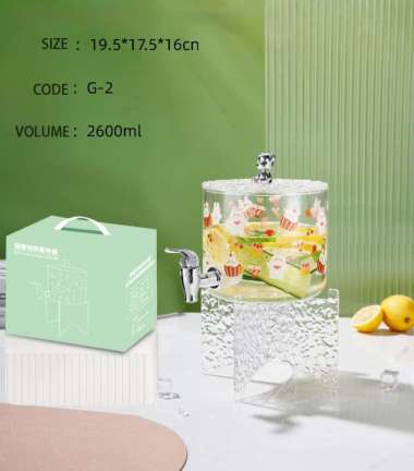 Dispenser Kulkas Mini Plastik Dispenser Kaca Kran Dudukan Akrilik Dispenser Air Es Juice Galon Minum