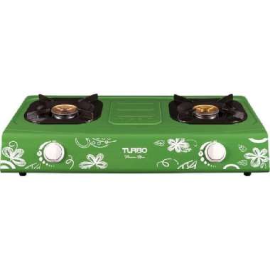 Kompor gas 2 tungku turbo SG-2077 Hijau
