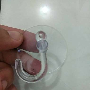 Kop Kaca cop Besar / Tempelan Karet Bening / hook Cantelan Alat Kaitan 5 cm