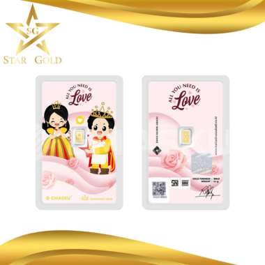 LOGAM MULIA MICRO GOLD EMASKU 0.1 GRAM LOVE SERIES
